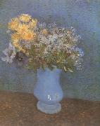 Vincent Van Gogh Vase wtih Lilacs,Daisies and Anemones (nn04) Norge oil painting reproduction